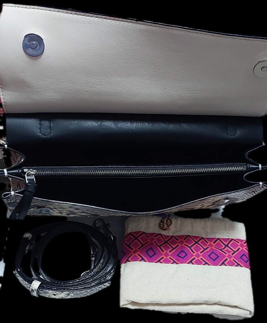 Tory Burch® Block-T Embossed Satchel thumbnail 3