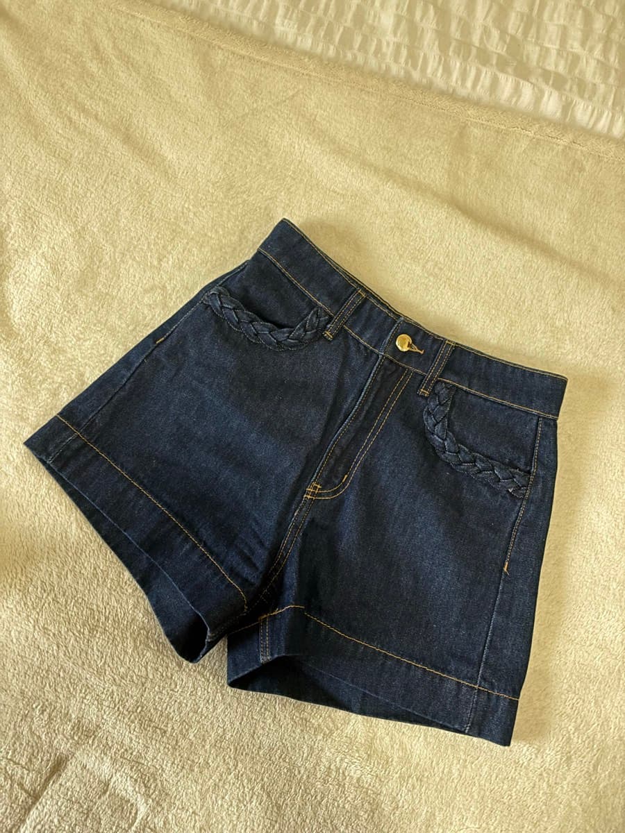 Dark Wash Denim Shorts