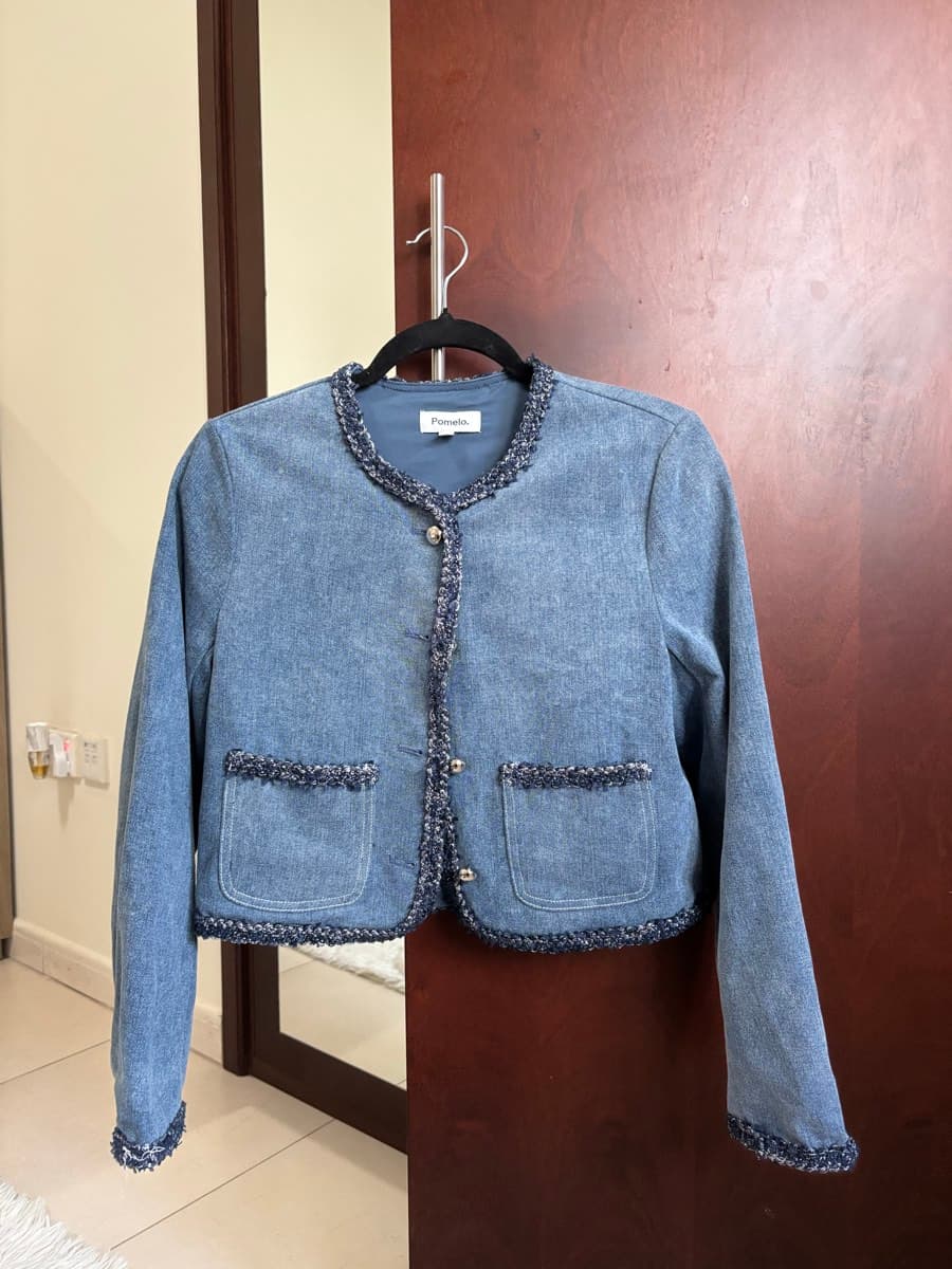 Pomelo Denim Tweed Jacket