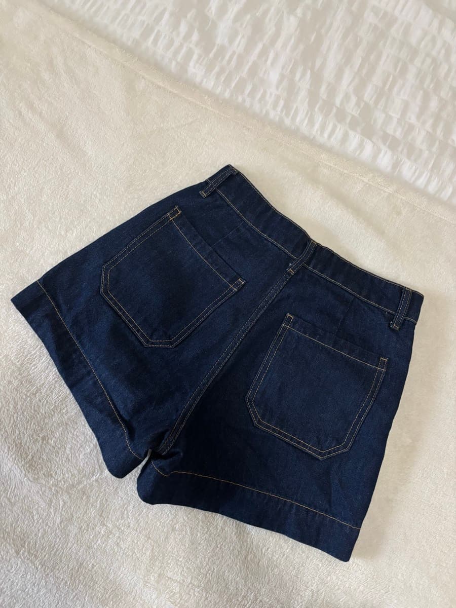 Dark Wash Denim Shorts thumbnail 2