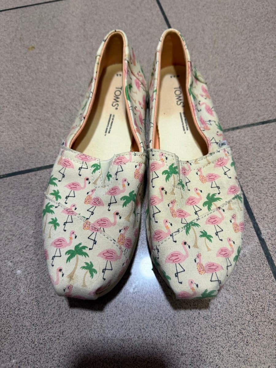 TOMS Flamingo Print Alpargatas thumbnail 2