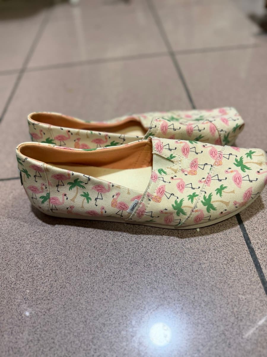 TOMS Flamingo Print Alpargatas thumbnail 3