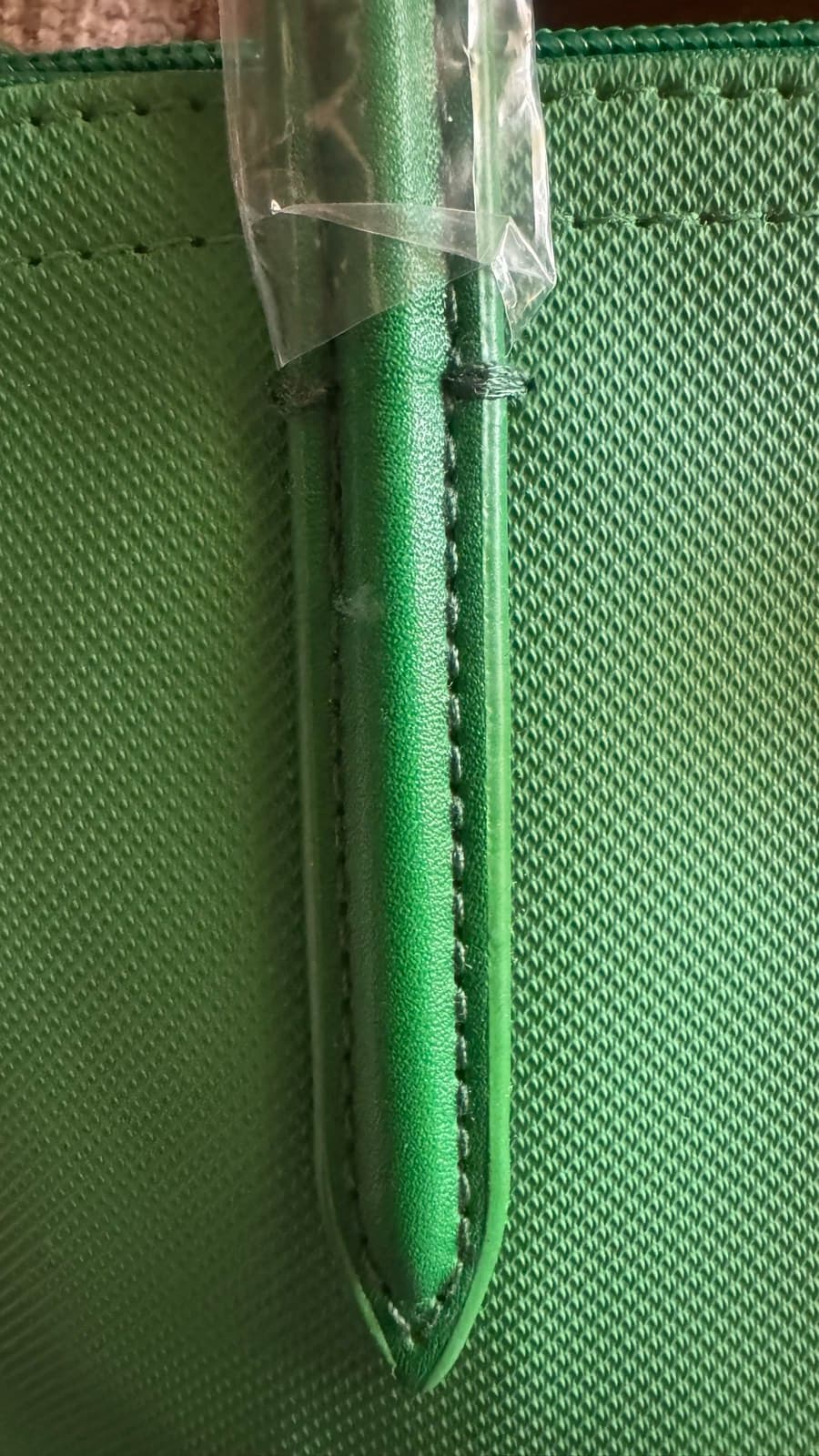 Lacoste Green Coated Canvas Tote thumbnail 5