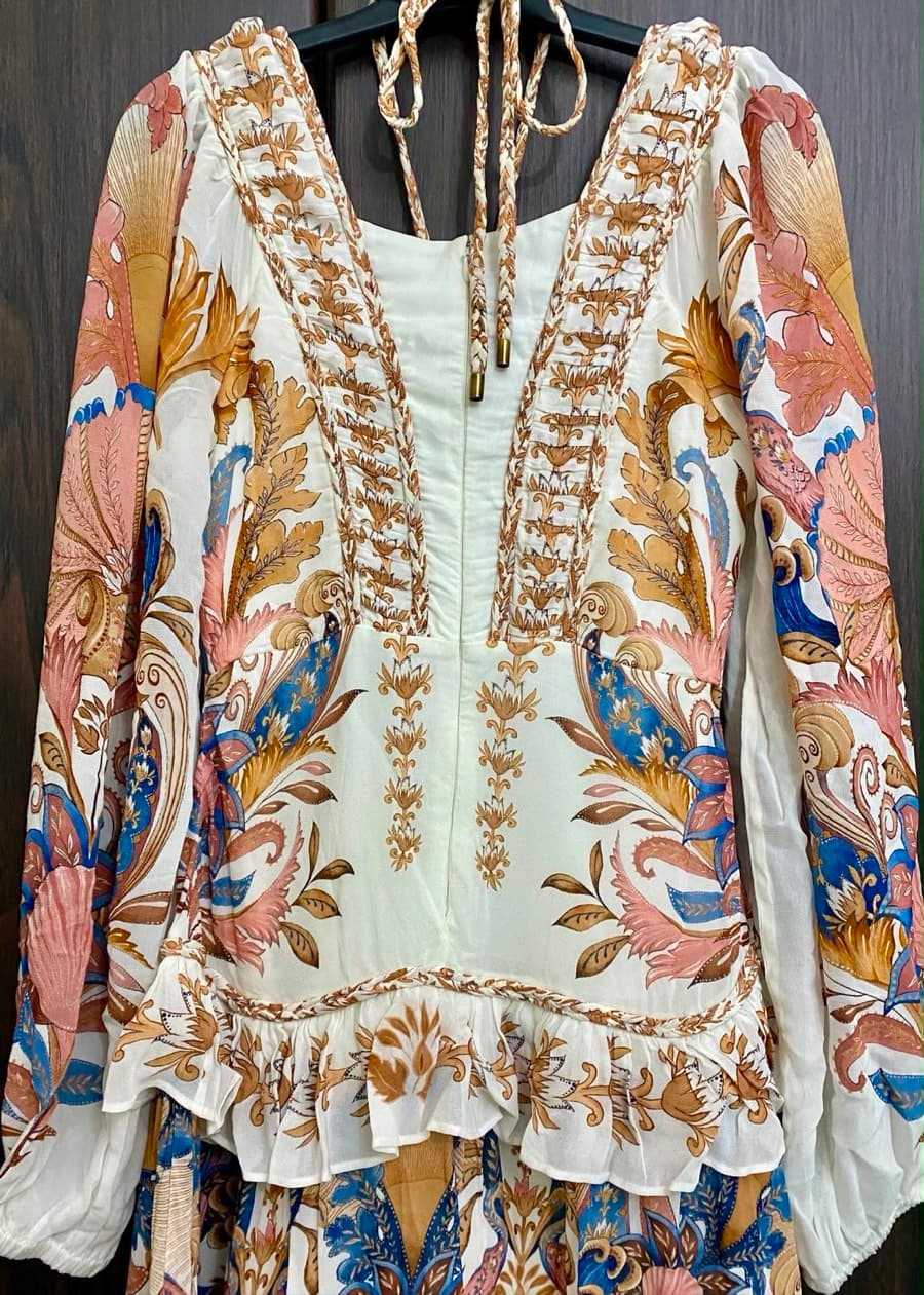 FARM Rio Sea Garden Ruffled Maxi Dress thumbnail 4