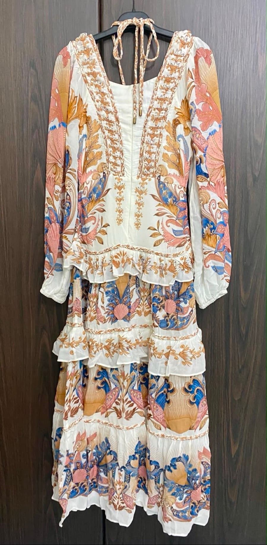 FARM Rio Sea Garden Ruffled Maxi Dress thumbnail 3