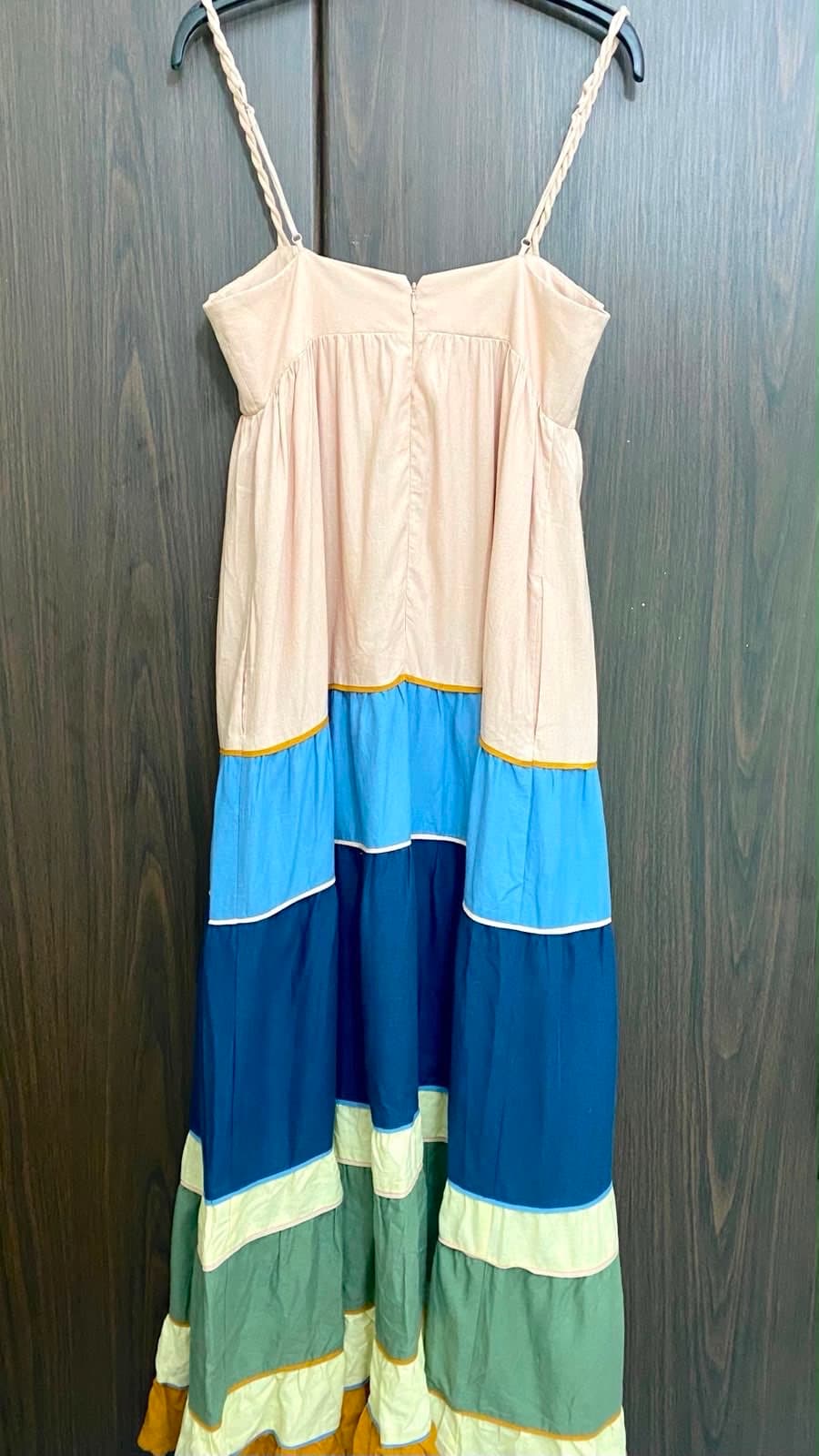 FARM Rio Mix Pleated Sleeveless Maxi Dress thumbnail 3