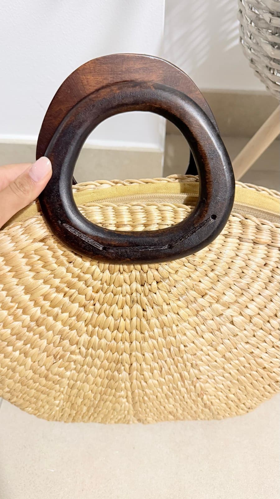 Woven Straw Top Handle Bag thumbnail 2