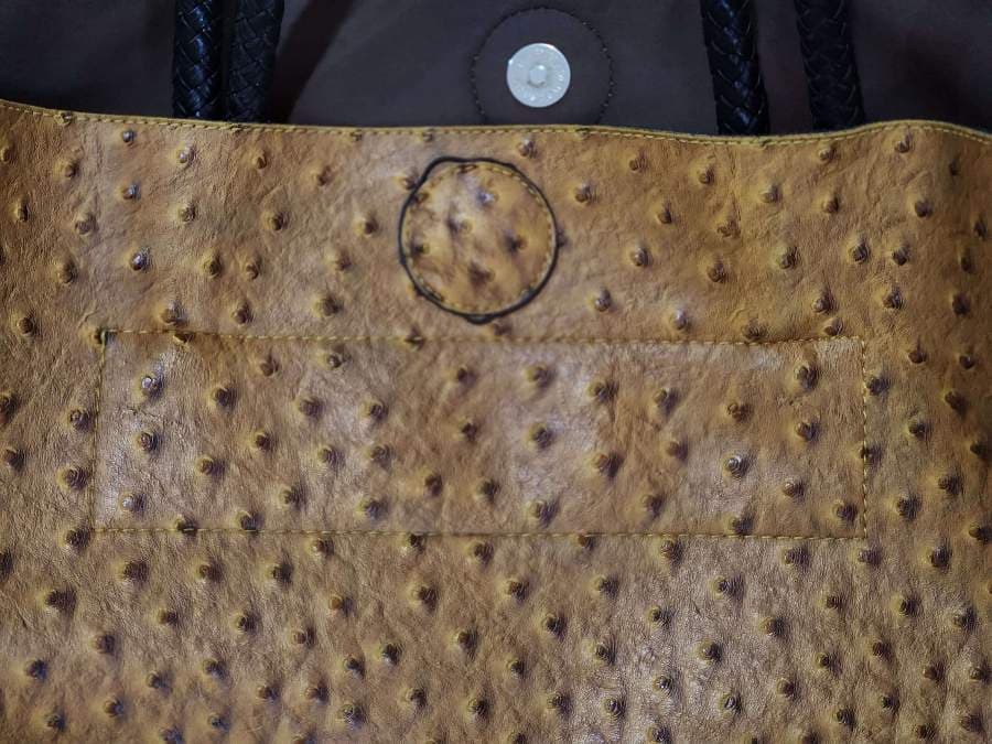 Nicole Miller Ostrich-Bag with Pouch thumbnail 4