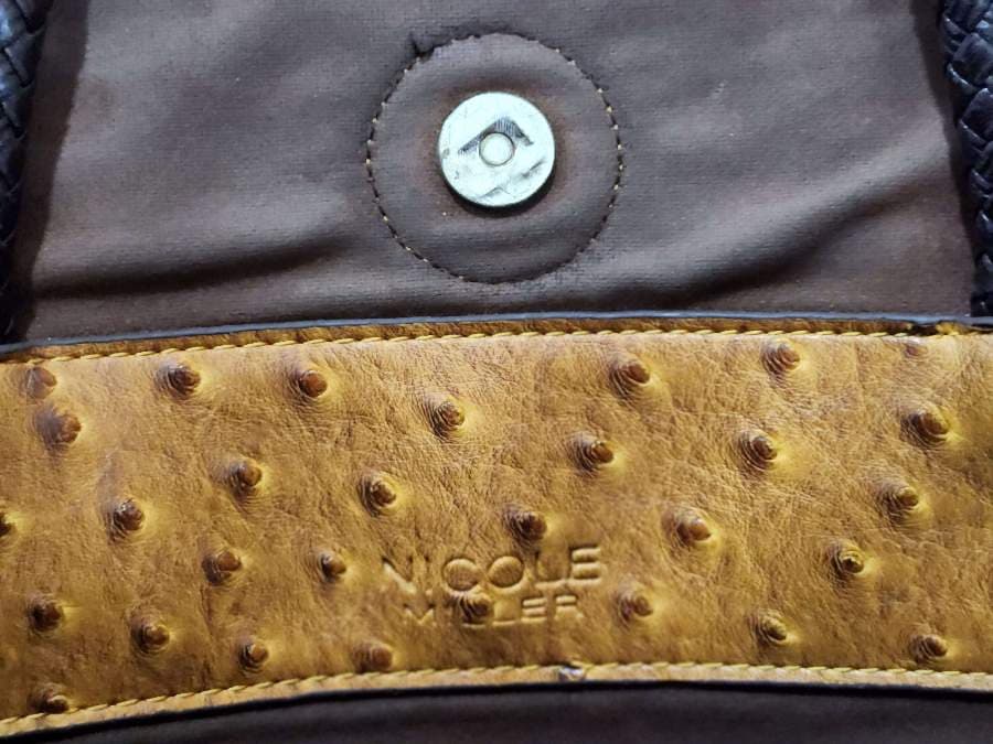 Nicole Miller Ostrich-Bag with Pouch thumbnail 5