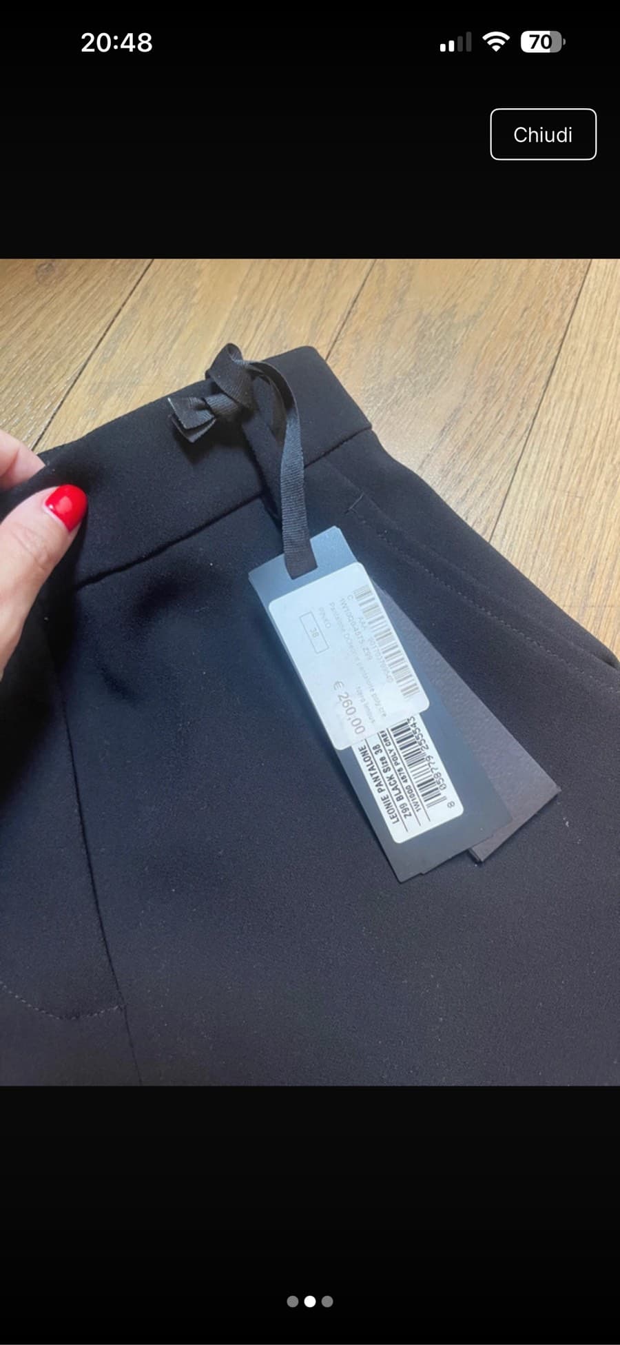Black Cropped Trousers thumbnail 2