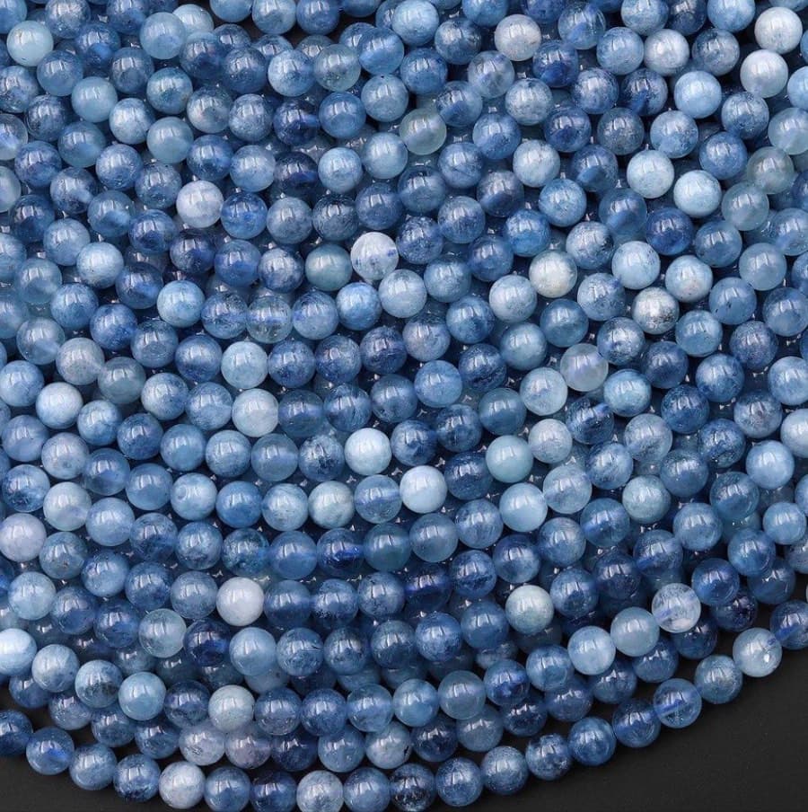 Flow Aquamarine Gemstone Beaded Bracelet thumbnail 2