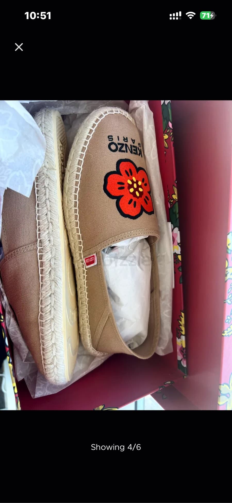 Kenzo Paris Espadrille Flats thumbnail 4