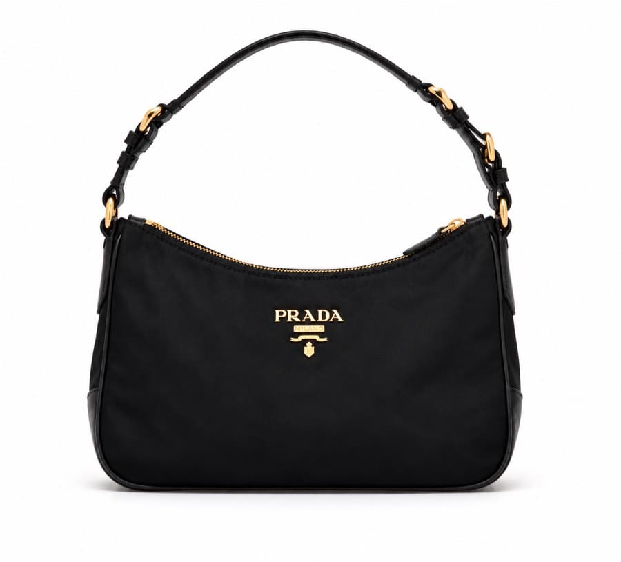 Prada Black Leather Shoulder Bag thumbnail 3