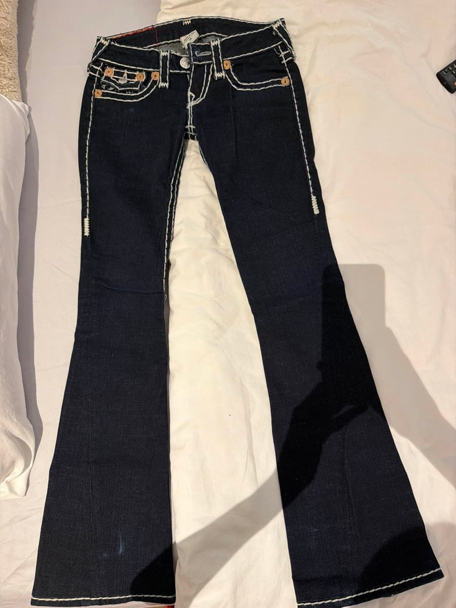 True Religion Dark Wash low rise Jeans thumbnail 3