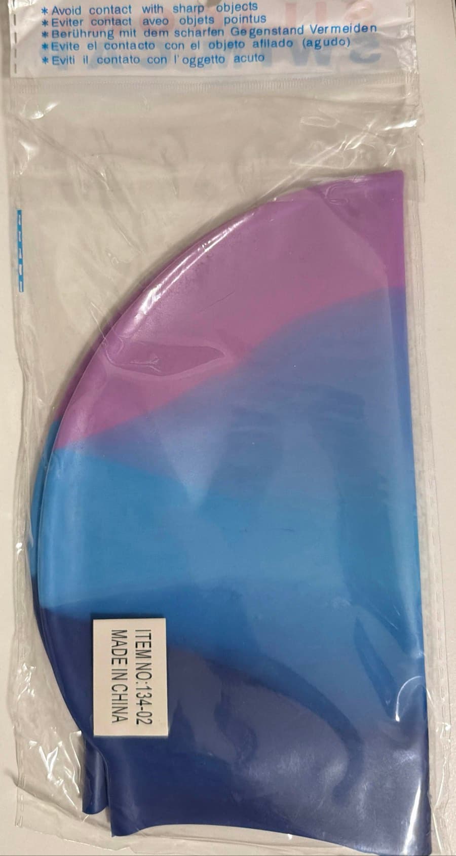Silicone Ombre Swim Cap thumbnail 2