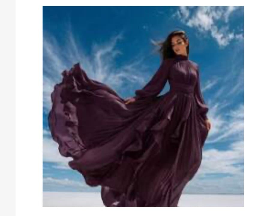 Plum Pleated Maxi Dress
