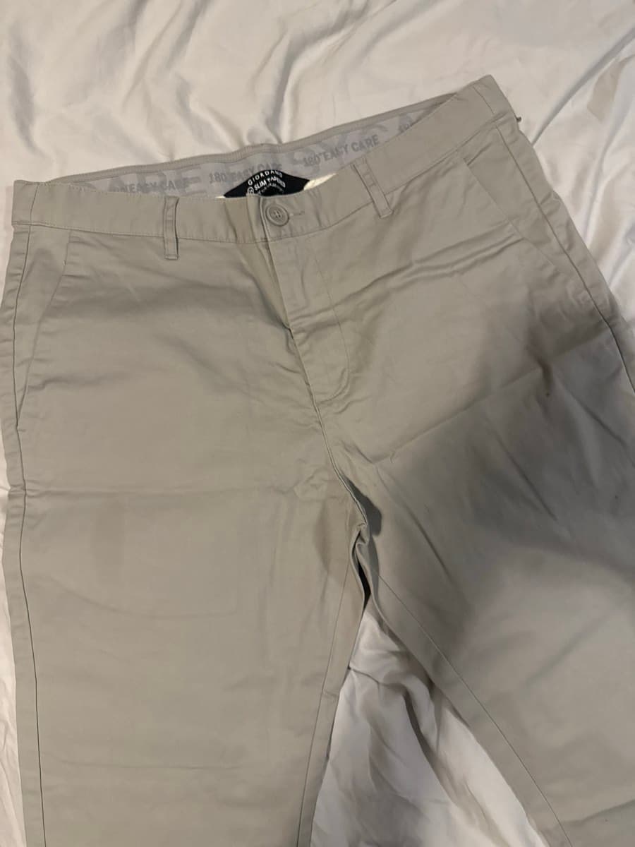 Men's Grey Chino Trousers Giordano  brand thumbnail 3