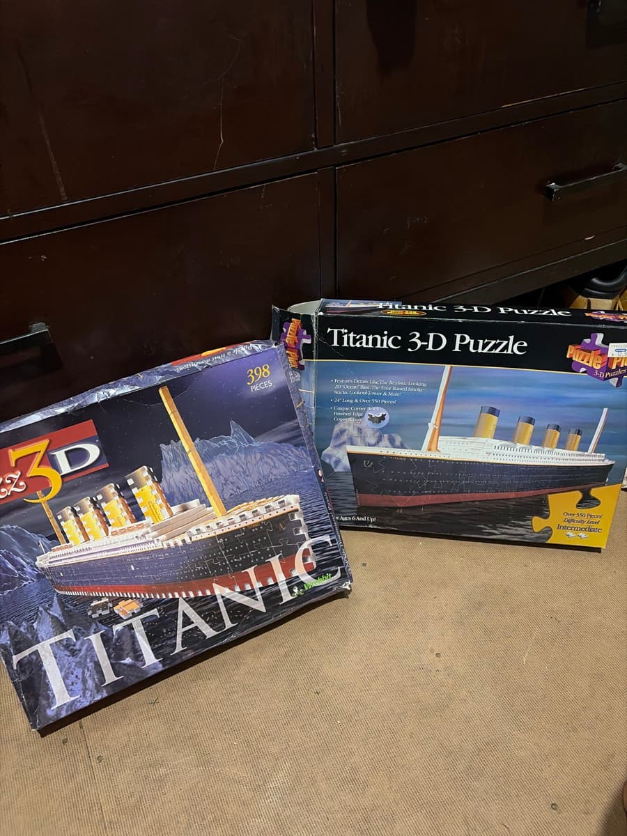 2 TITANIC Puzzle 3D