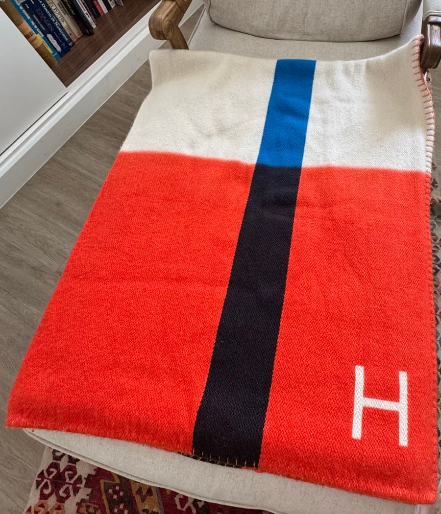 Hermès Blanket «  Dye Sangle » thumbnail 2