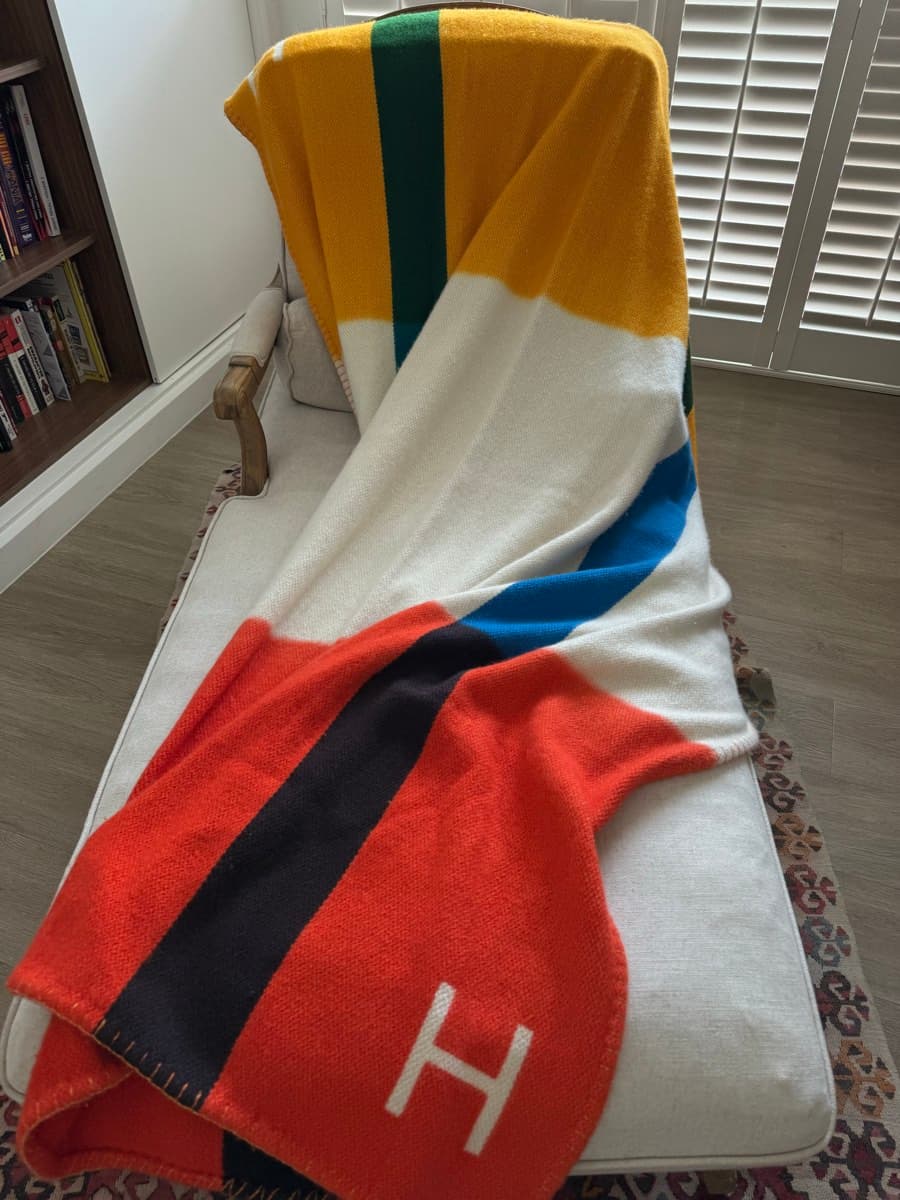 Hermès Blanket «  Dye Sangle » thumbnail 4