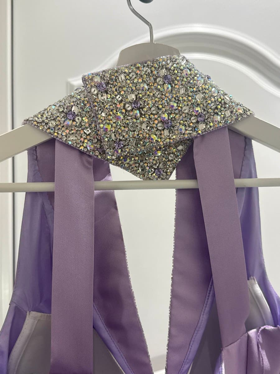 Embellished Halter Neck Gown thumbnail 6