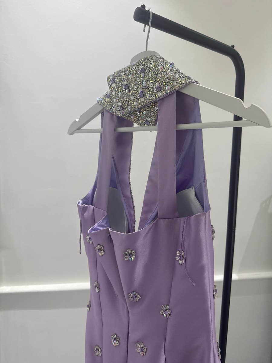 Embellished Halter Neck Gown thumbnail 3