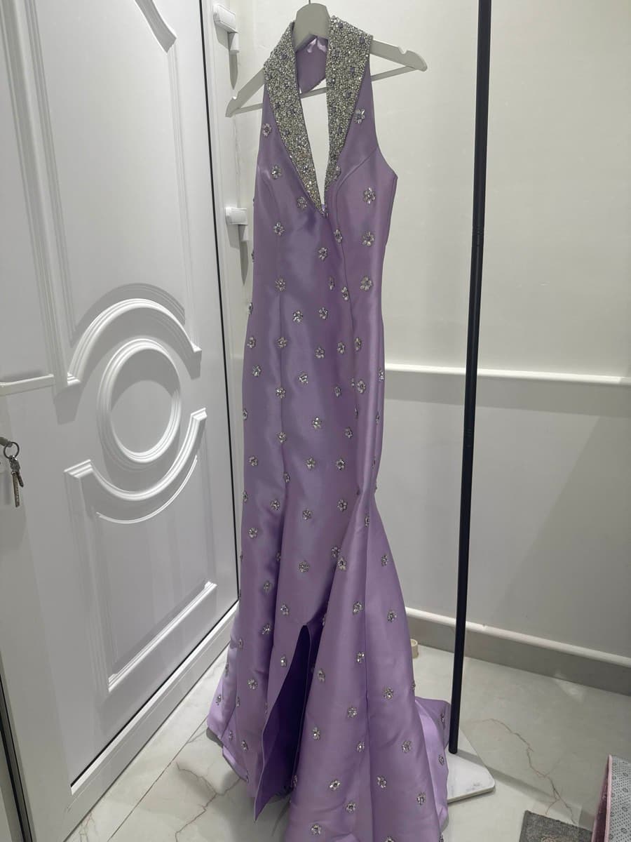 Embellished Halter Neck Gown thumbnail 2