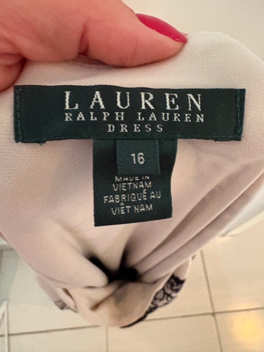 Lauren by Ralph Lauren Floral Print Draped Dress thumbnail 4