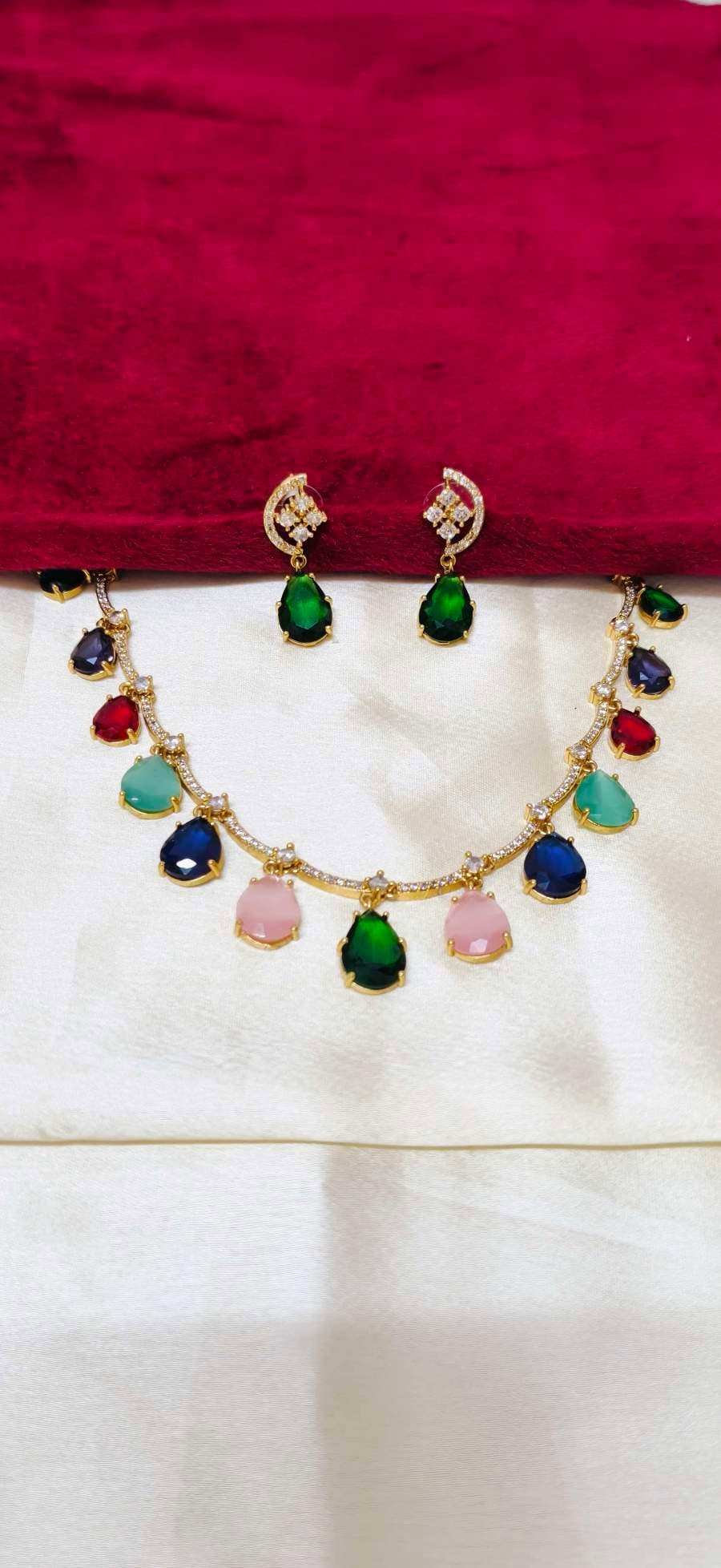 AD stone necklace