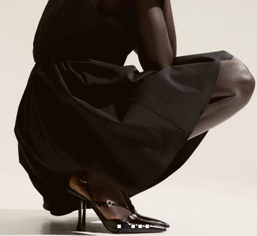 Black Patent Slingback Heels thumbnail 4