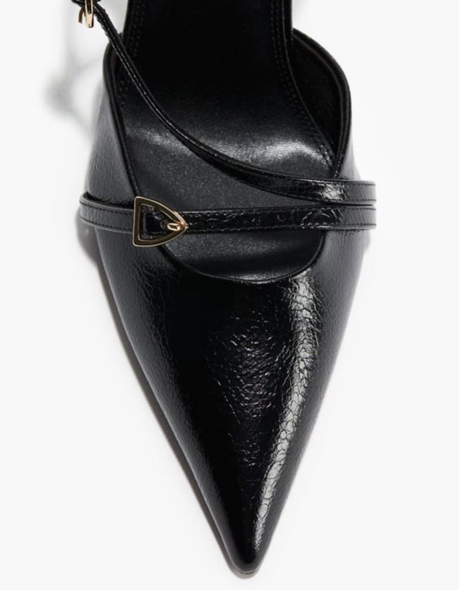 Black Patent Slingback Heels thumbnail 2