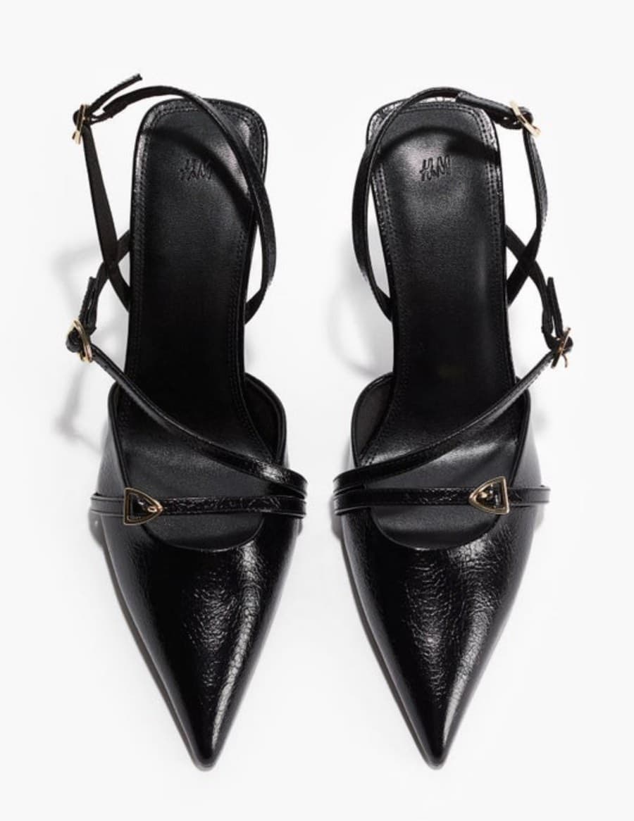 Black Patent Slingback Heels thumbnail 3