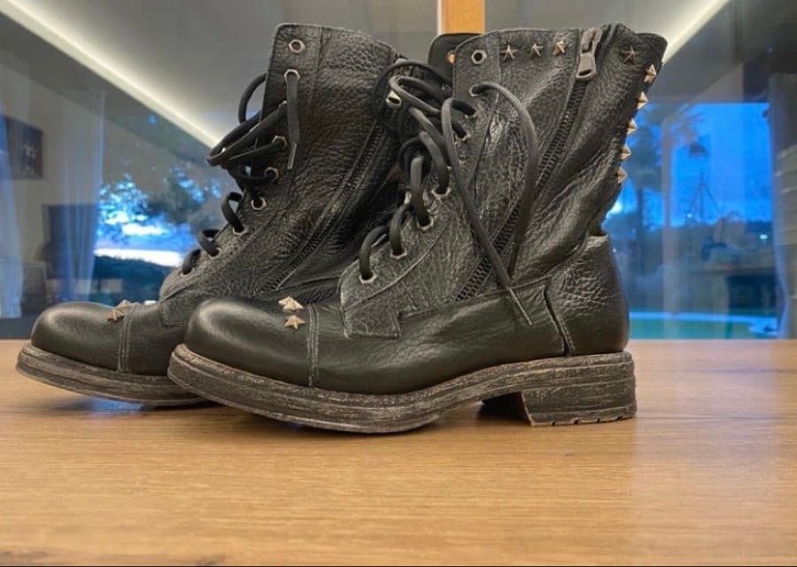 Divine Follie Italian Leather Studded Boots – NEW – Size 36 thumbnail 2