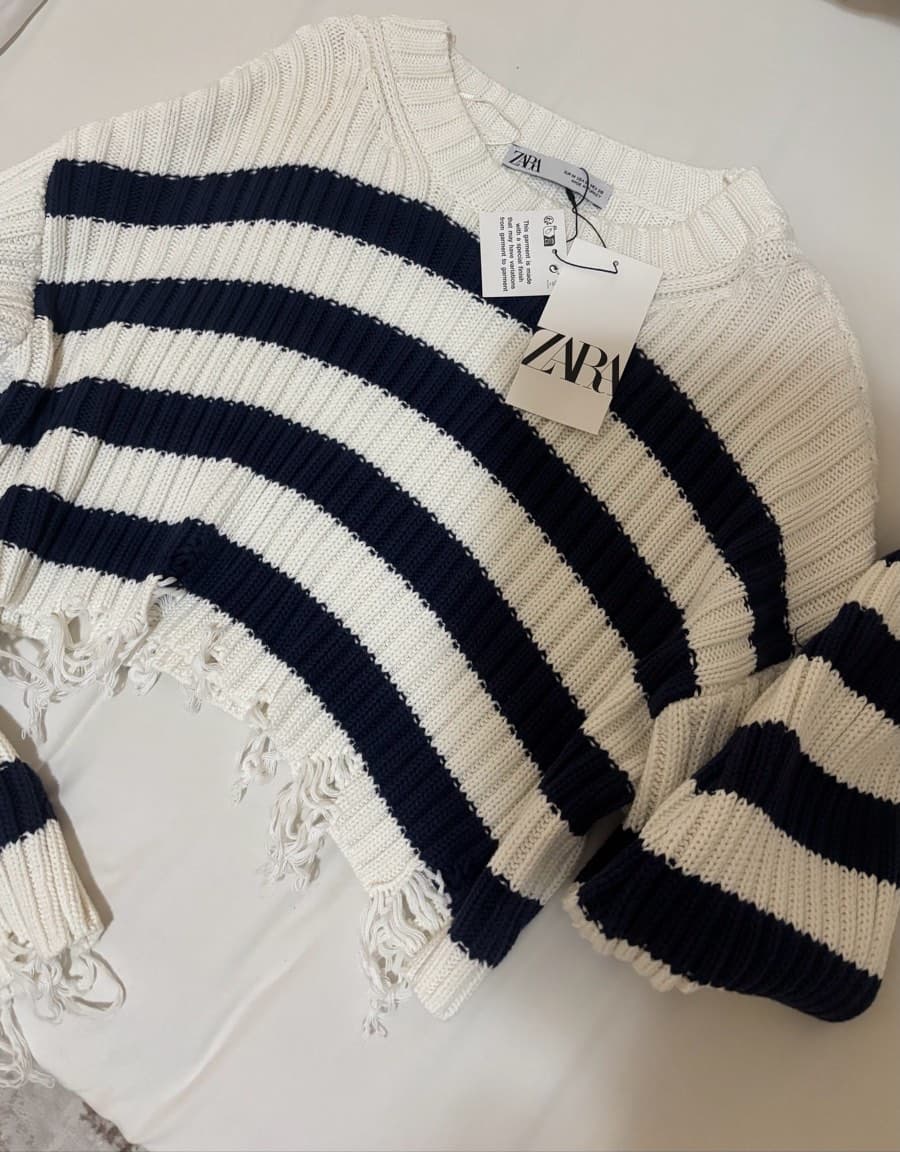 Zara Striped Knit Sweater