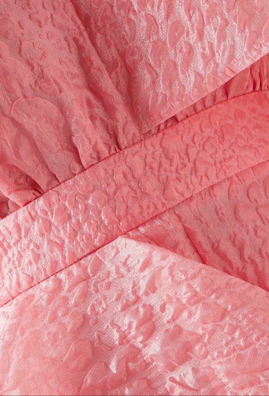 Pink Ruffled Midi Dress thumbnail 4