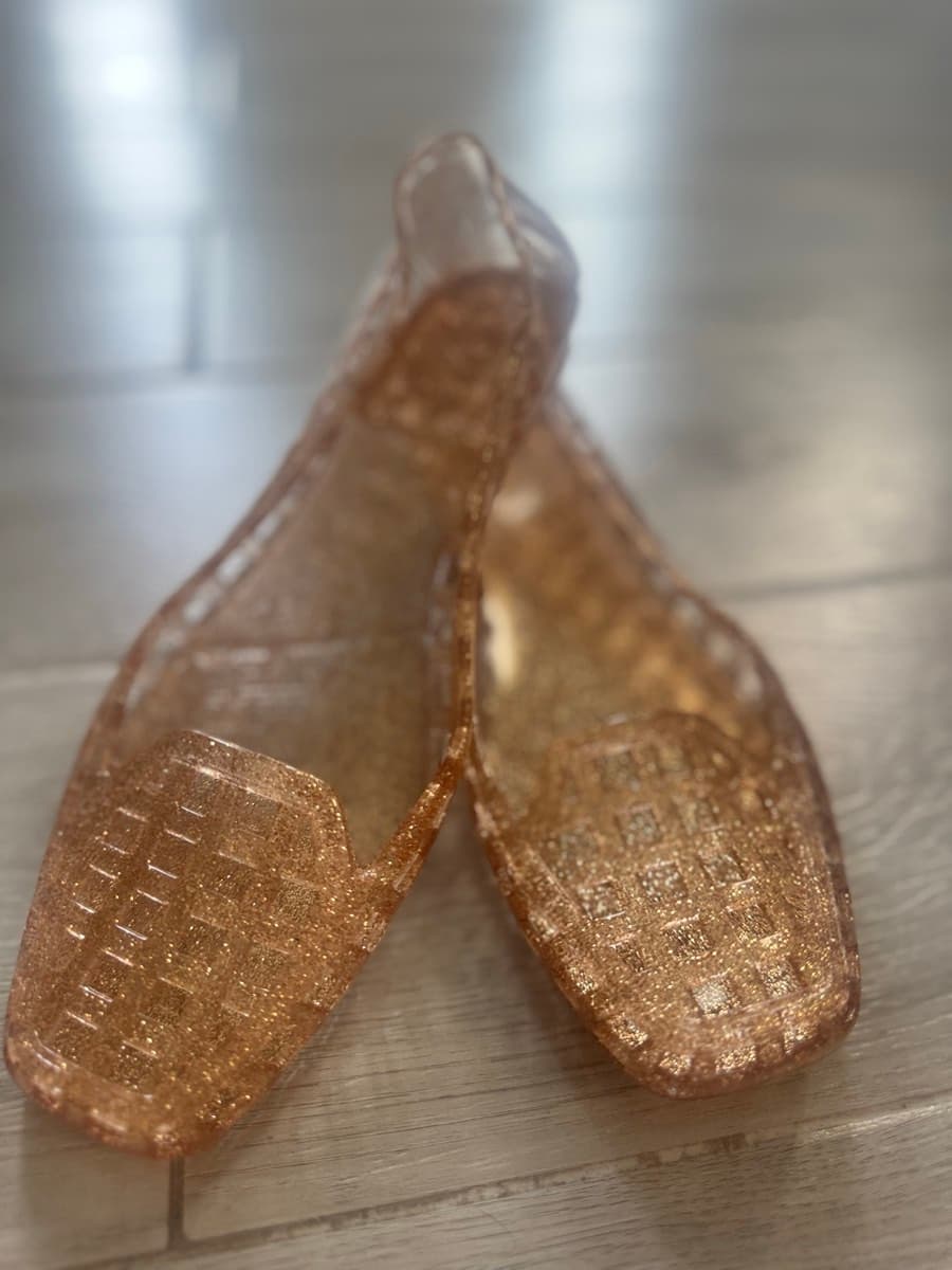 Glitter Jelly Ballet Flats