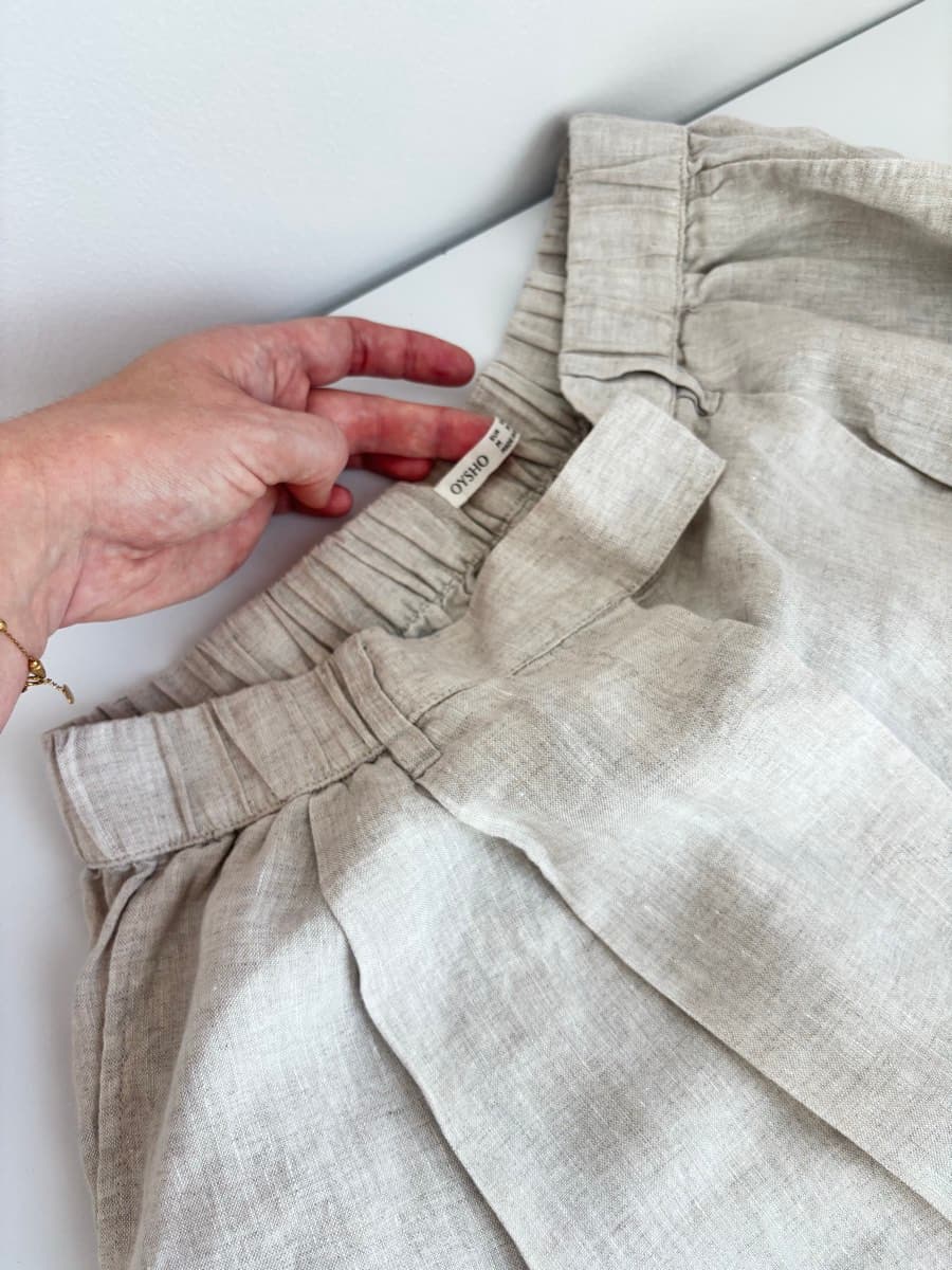 Linen Elasticated Waist Shorts thumbnail 2