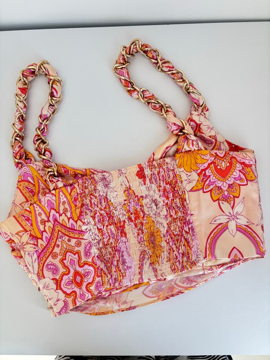 Zara Printed Chain Strap Top thumbnail 3