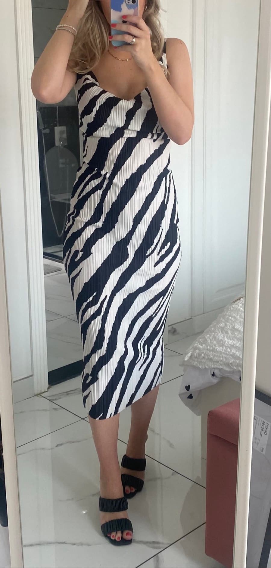 Zebra Print Midi Dress thumbnail 4