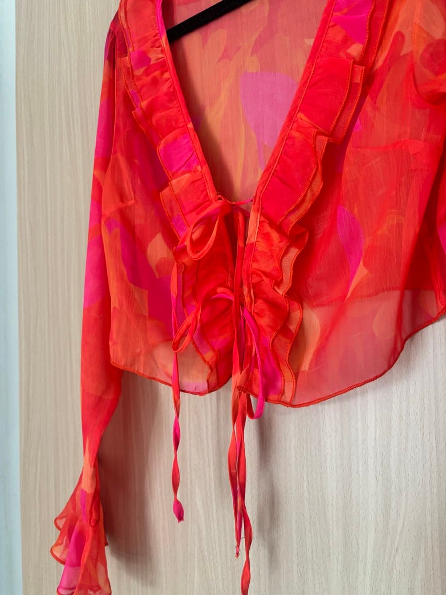 Stradivarius Ruffled Chiffon Blouse thumbnail 2