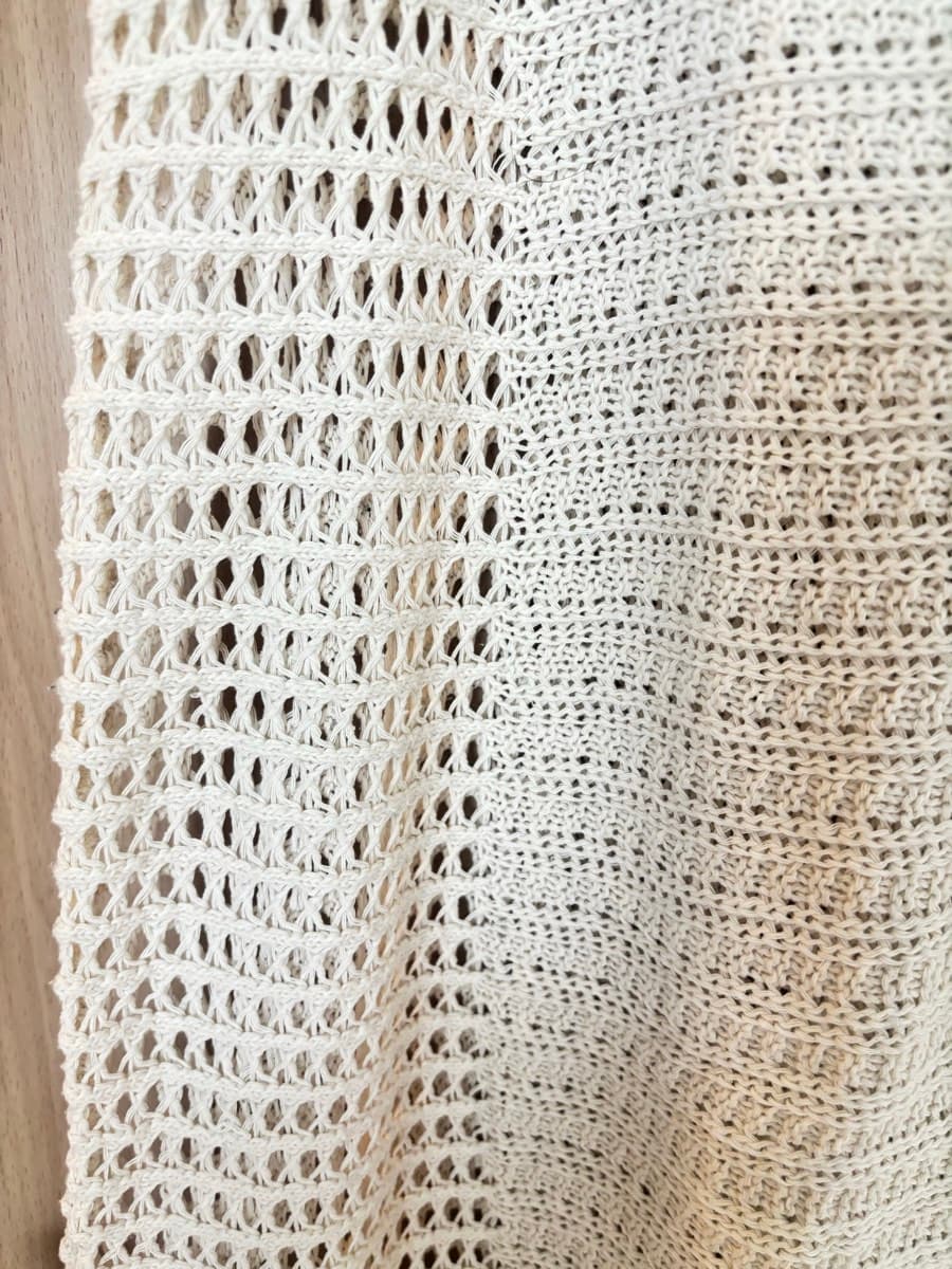 Cream Crochet Knit Dress thumbnail 2
