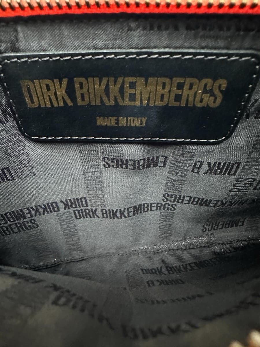 Dirk Bikkembergs (DB) orange Python Print Clutch thumbnail 4