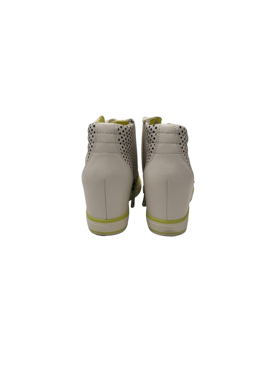 DKNY White Perforated High-Top Sneakers thumbnail 2
