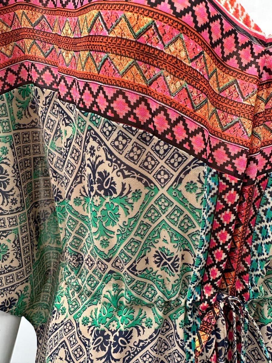Vanessa Virginia Printed V-Neck Kaftan thumbnail 5