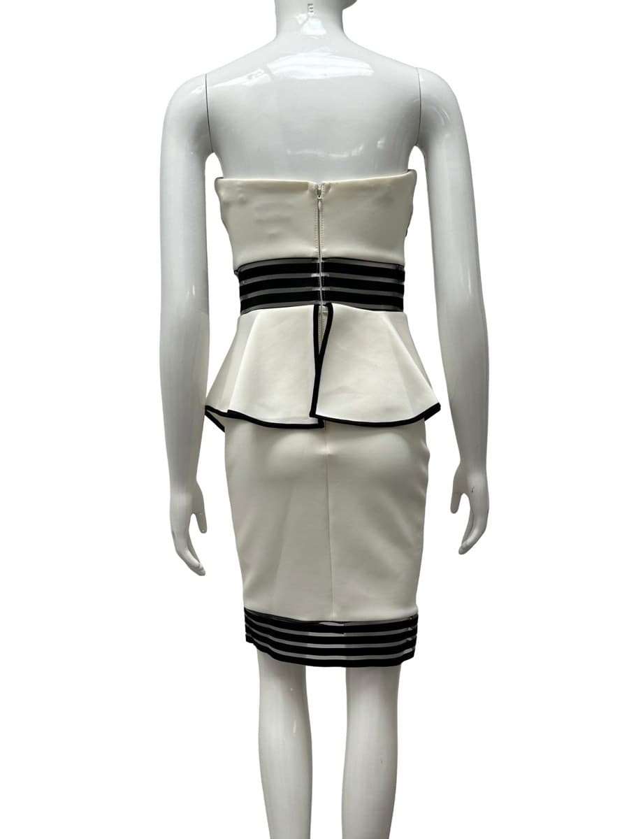 Lipsy Strapless Peplum Mini Dress thumbnail 2