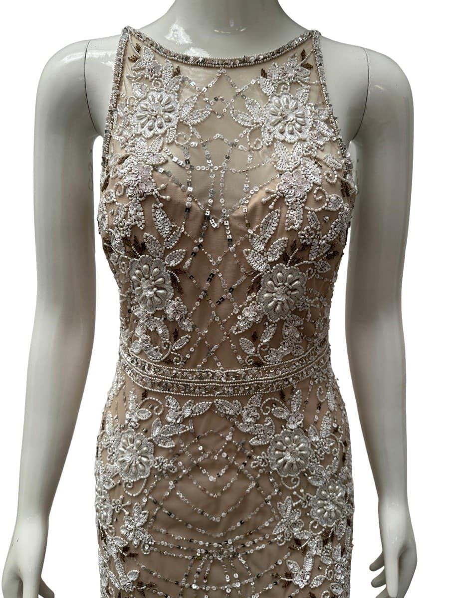 Adrianna Papell Embellished Halter Neck Gown thumbnail 2