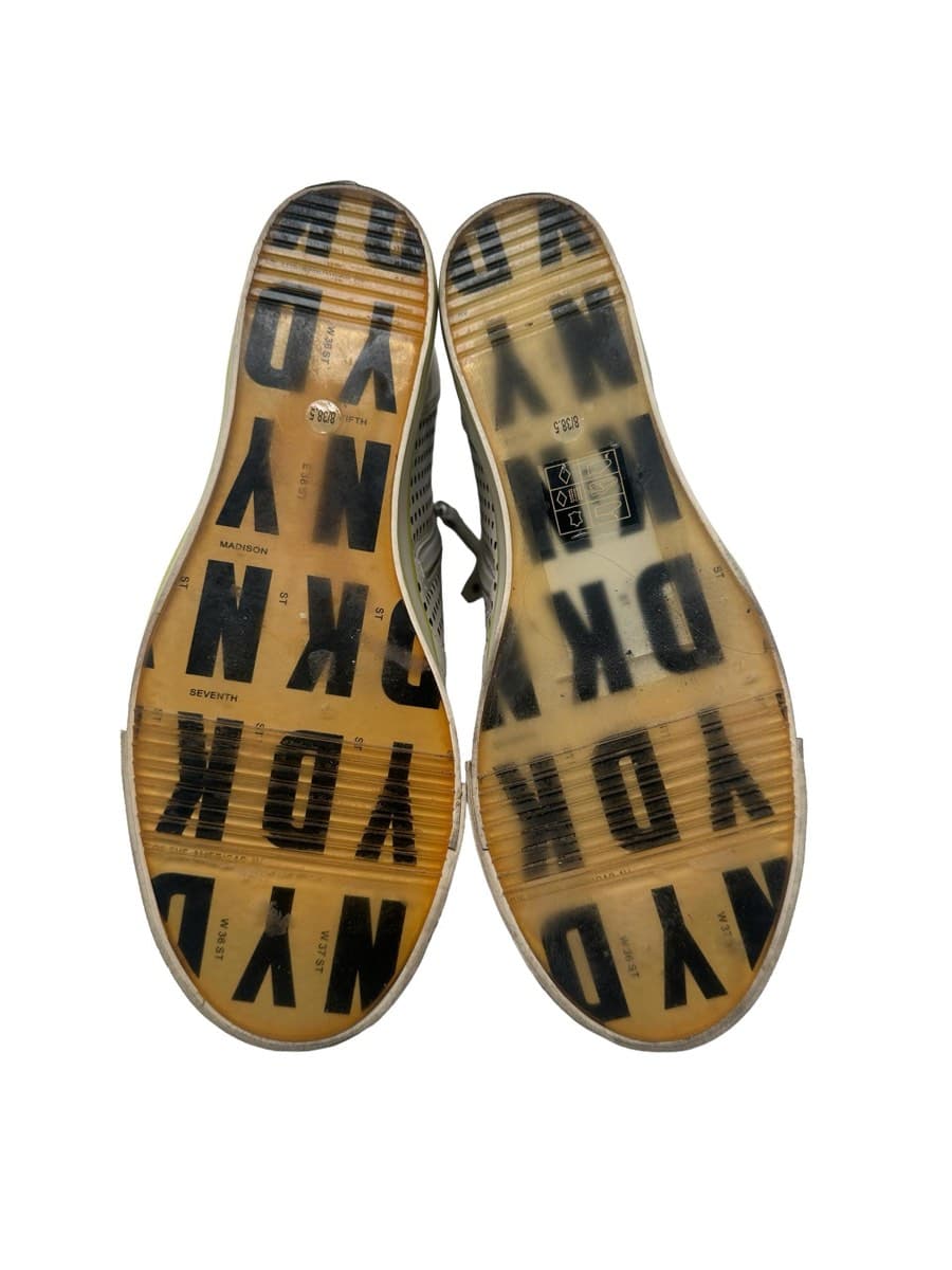 DKNY White Perforated High-Top Sneakers thumbnail 4