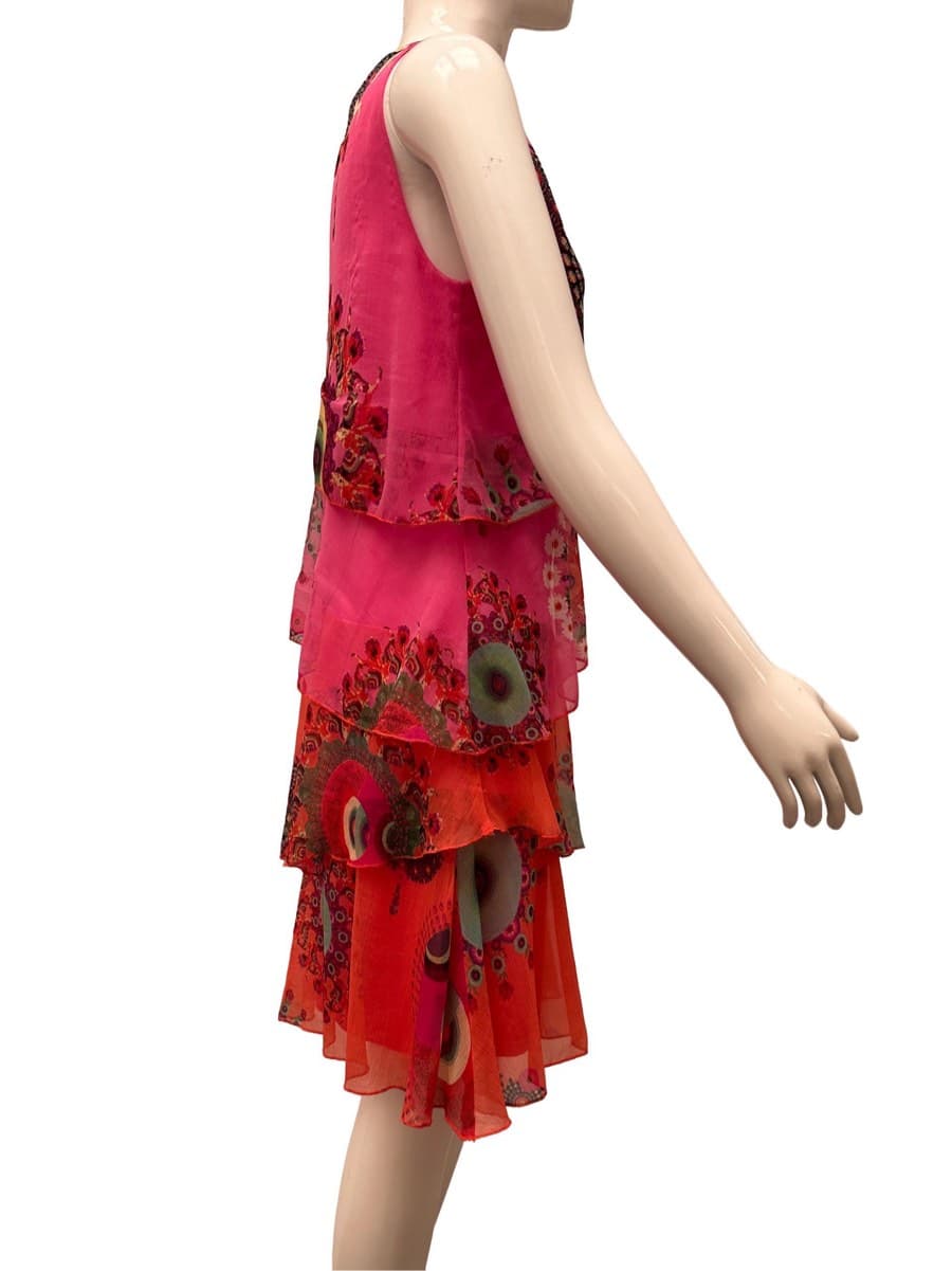 Desigual Tiered Floral Print Dress thumbnail 3