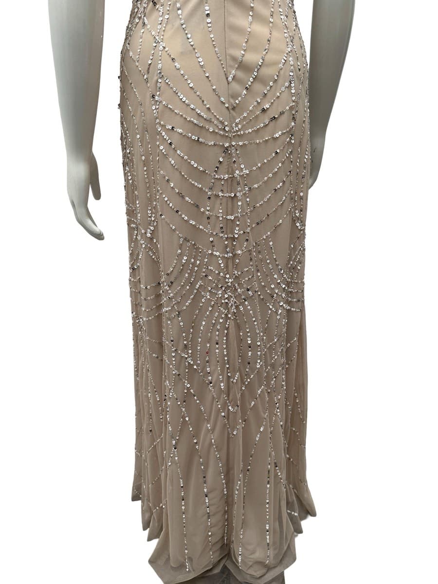 Adrianna Papell Embellished Halter Neck Gown thumbnail 6