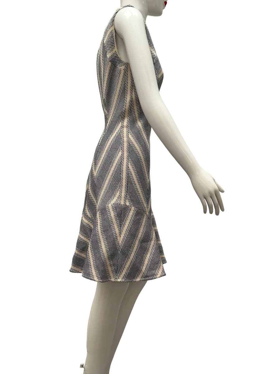 Karen Millen Chevron Sleeveless Mini Dress thumbnail 3